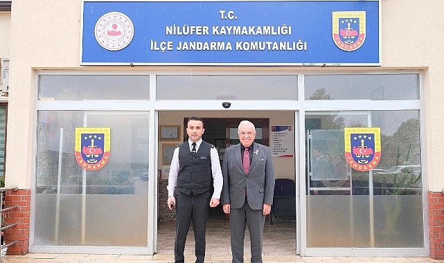 Nilüfer Belediye Başkanı Şadi Özdemir’den İlçe Jandarma Komutanı Üsteğmen Çağlar Önderışık’a Ziyaret