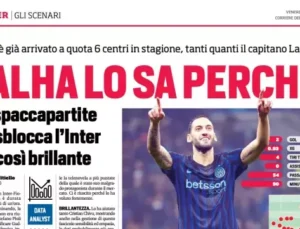 İtalyan Basını Hakan Çalhanoğlu’nu Manşet Yaptı: “Inter’in Beyni ve Lideri”