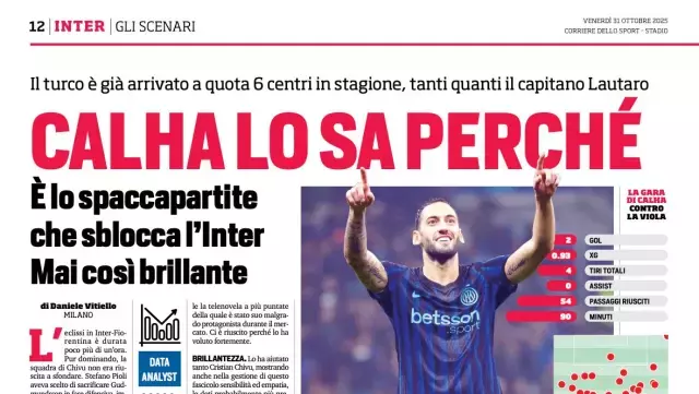 İtalyan Basını Hakan Çalhanoğlu’nu Manşet Yaptı: “Inter’in Beyni ve Lideri”