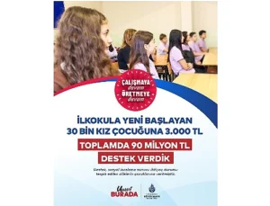 İBB’den Kız Çocuklarının Eğitimine 3.000 TL Destek: “Kızlar Okusun Diye” Projesi Devam Ediyor