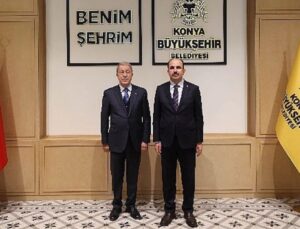 Hulusi Akar, Konya Büyükşehir Belediye Başkanı Uğur İbrahim Altay’ı Ziyaret Etti