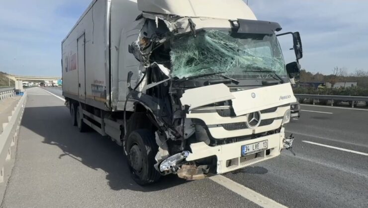 Kuzey Marmara Otoyolu’nda Zincirleme Kamyon Kazası: 1 Yaralı