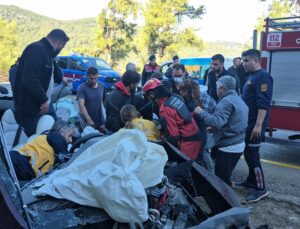 Bodrum’da TIR ile Otomobil Çarpıştı: 2 Yaralı