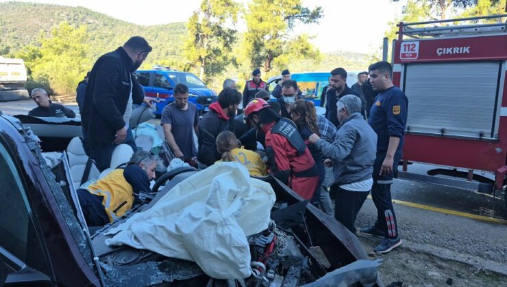 Bodrum’da TIR ile Otomobil Çarpıştı: 2 Yaralı