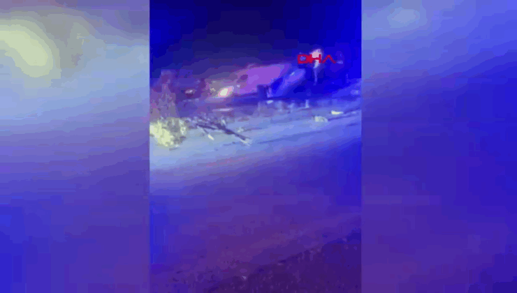 Batman’da refüje çarpan otomobil takla attı: 2 yaralı