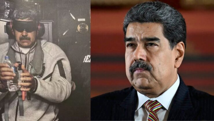 SON DAKİKA! Nicolas Maduro Ellerinde Kelepçe, Gözleri Bağlı Halde Görüntülendi!